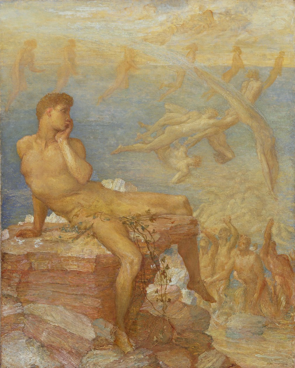 Das Genie der griechischen Poesie, ca. 1875 von George Frederick Watts