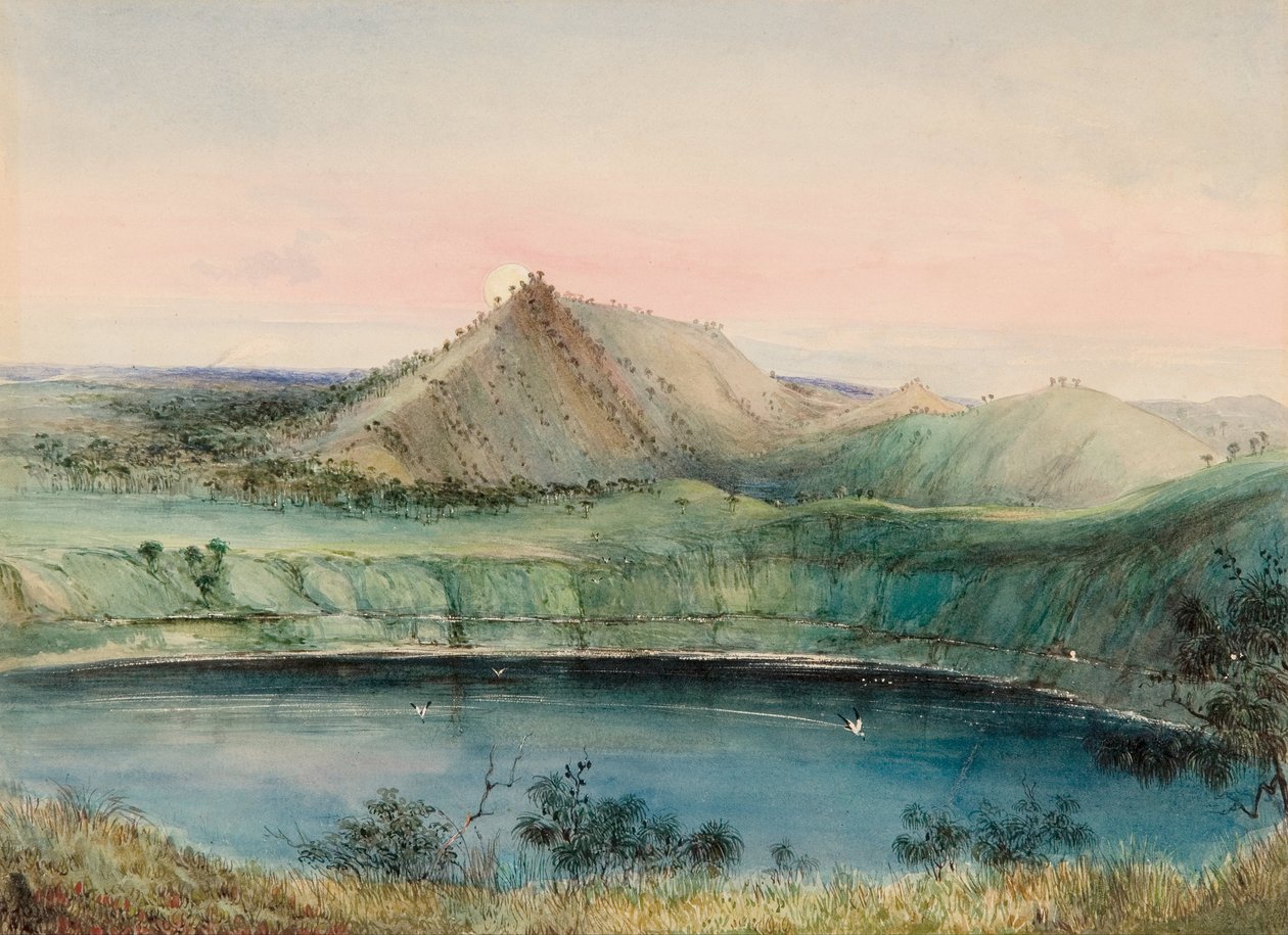Blauer See, Mount Gambier von George French Angas