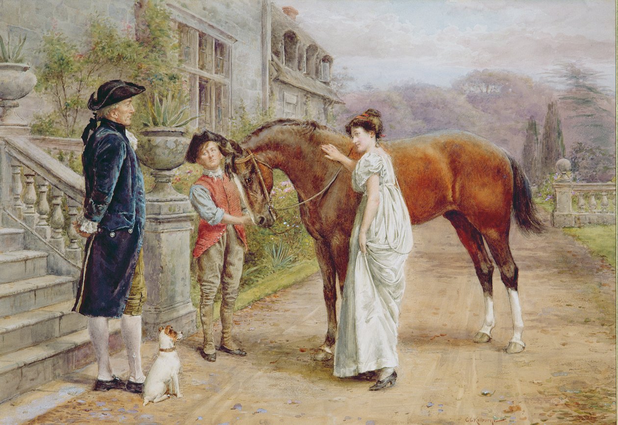 Eine Lieblingsstute, um 1900 von George Goodwin Kilburne