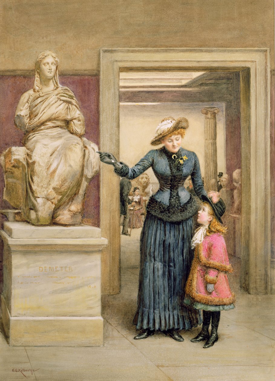 Im Britischen Museum von George Goodwin Kilburne