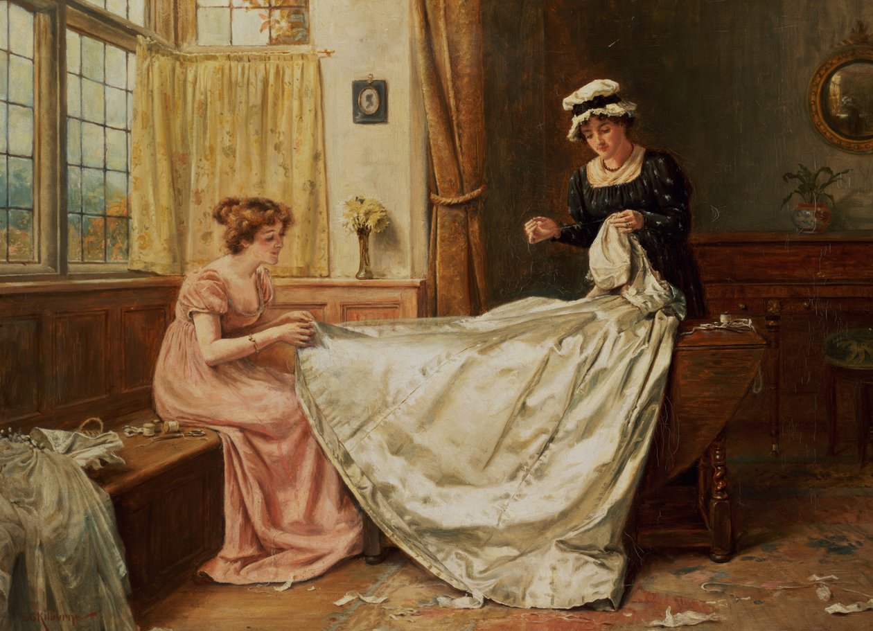 Das Hochzeitskleid von George Goodwin Kilburne