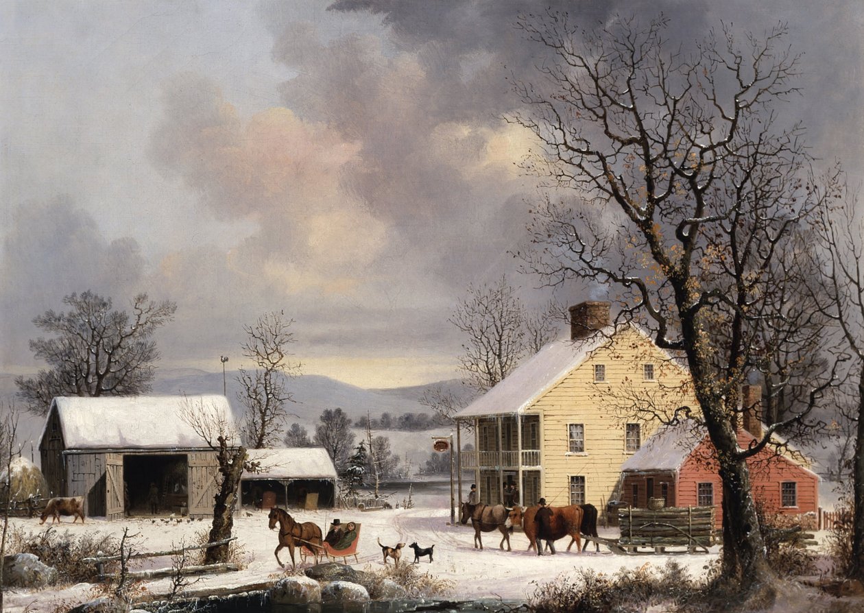 Winter auf dem Land von George Henry Durrie