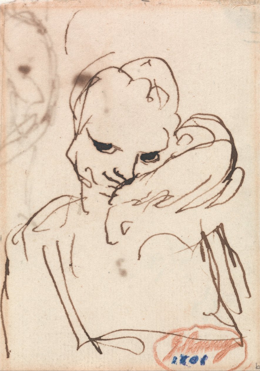 Ein Mädchen mit einem Kaninchen oder Hund auf der Schulter von George Romney