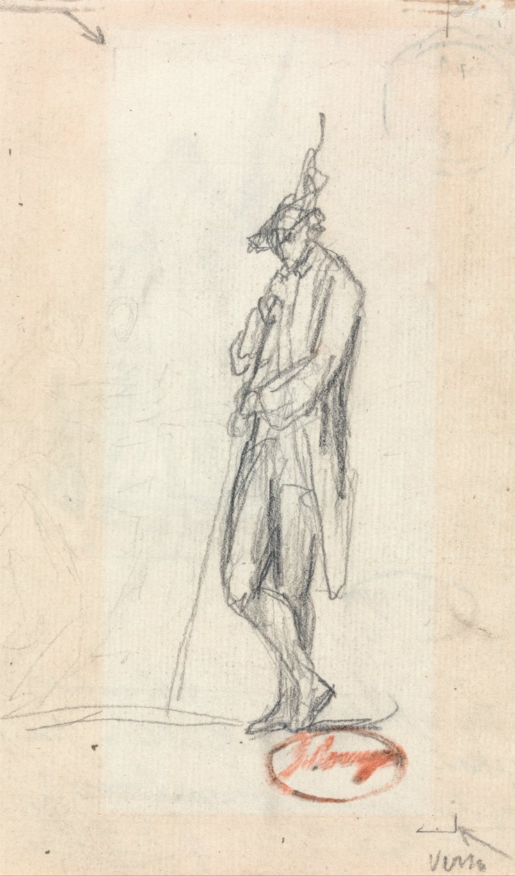 Stehende männliche Figur von George Romney