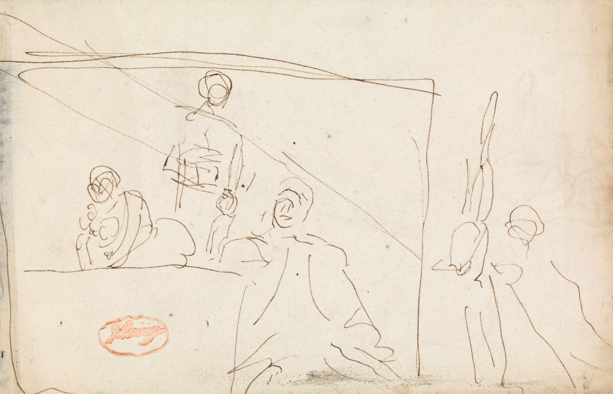 Figurenkompositionsstudie 18 von George Romney