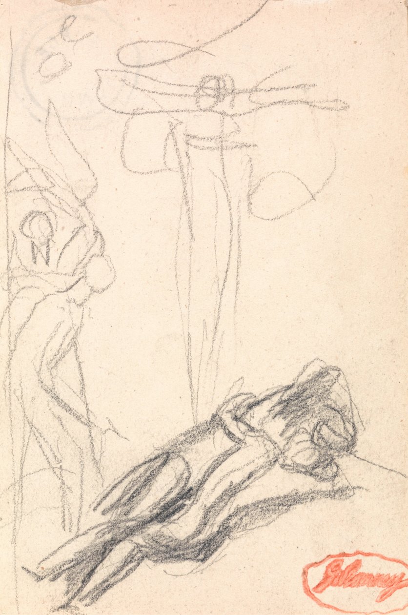 Satan überrascht am Ohr von Eva von George Romney