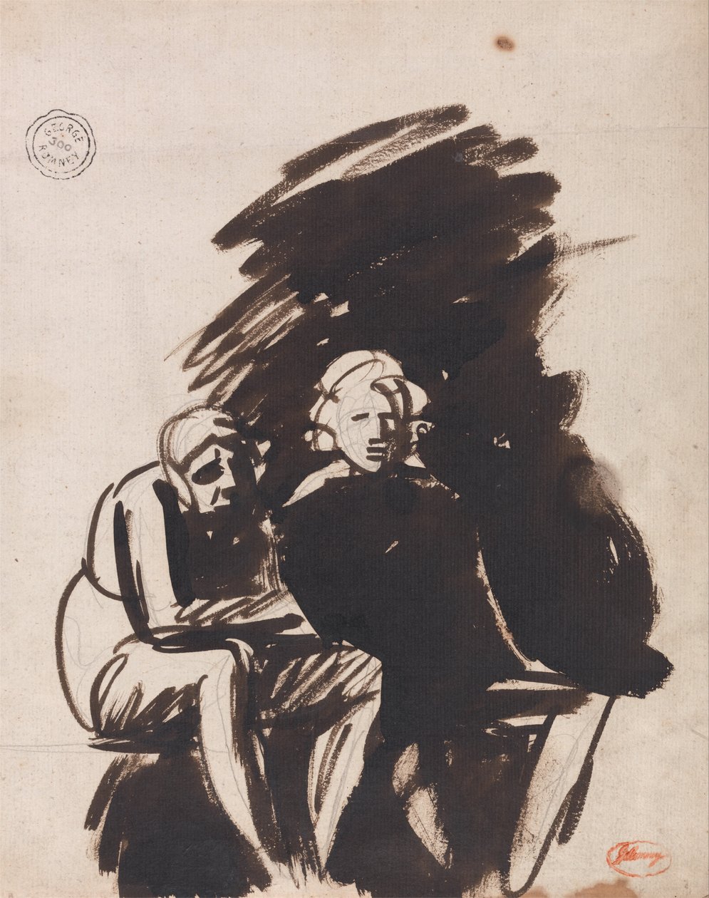 Die zwei Freunde von George Romney