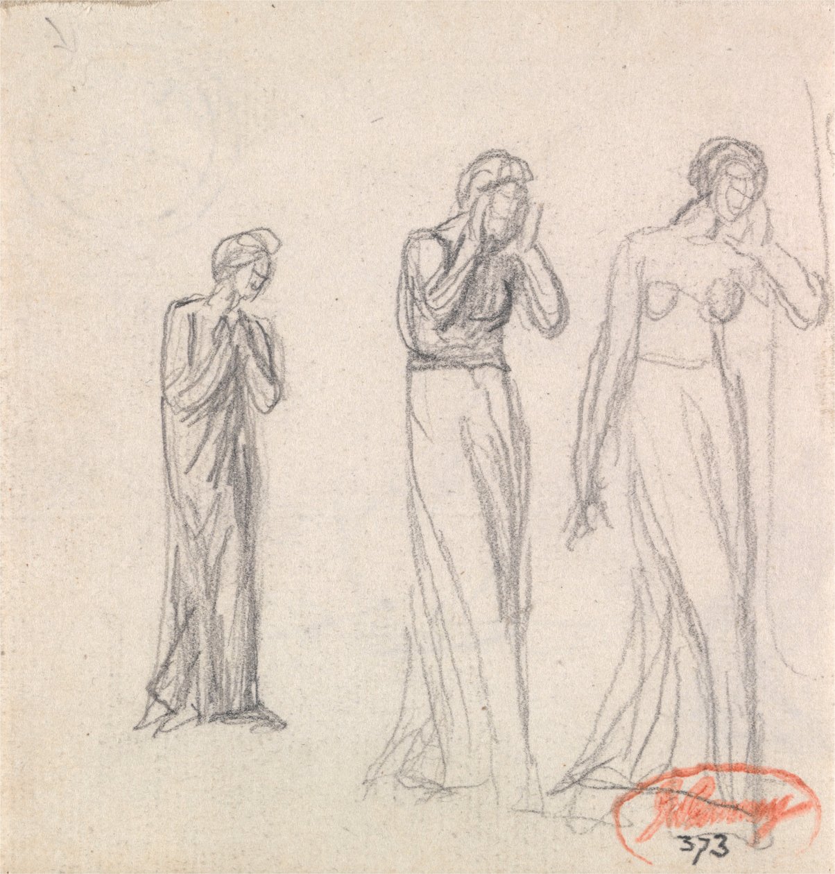 Drei klagende Frauen von George Romney