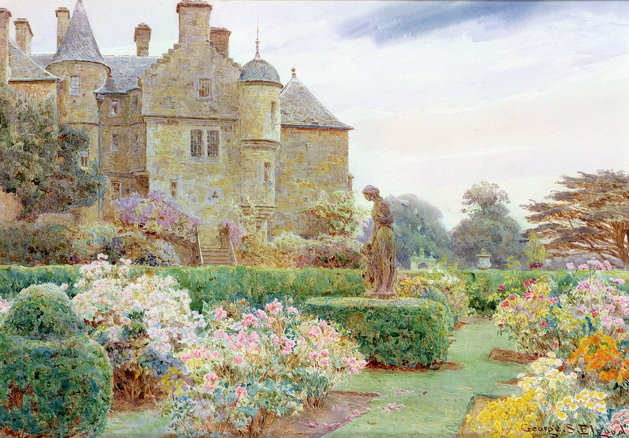 Der Rosengarten, Balcaskie von George Samuel Elgood