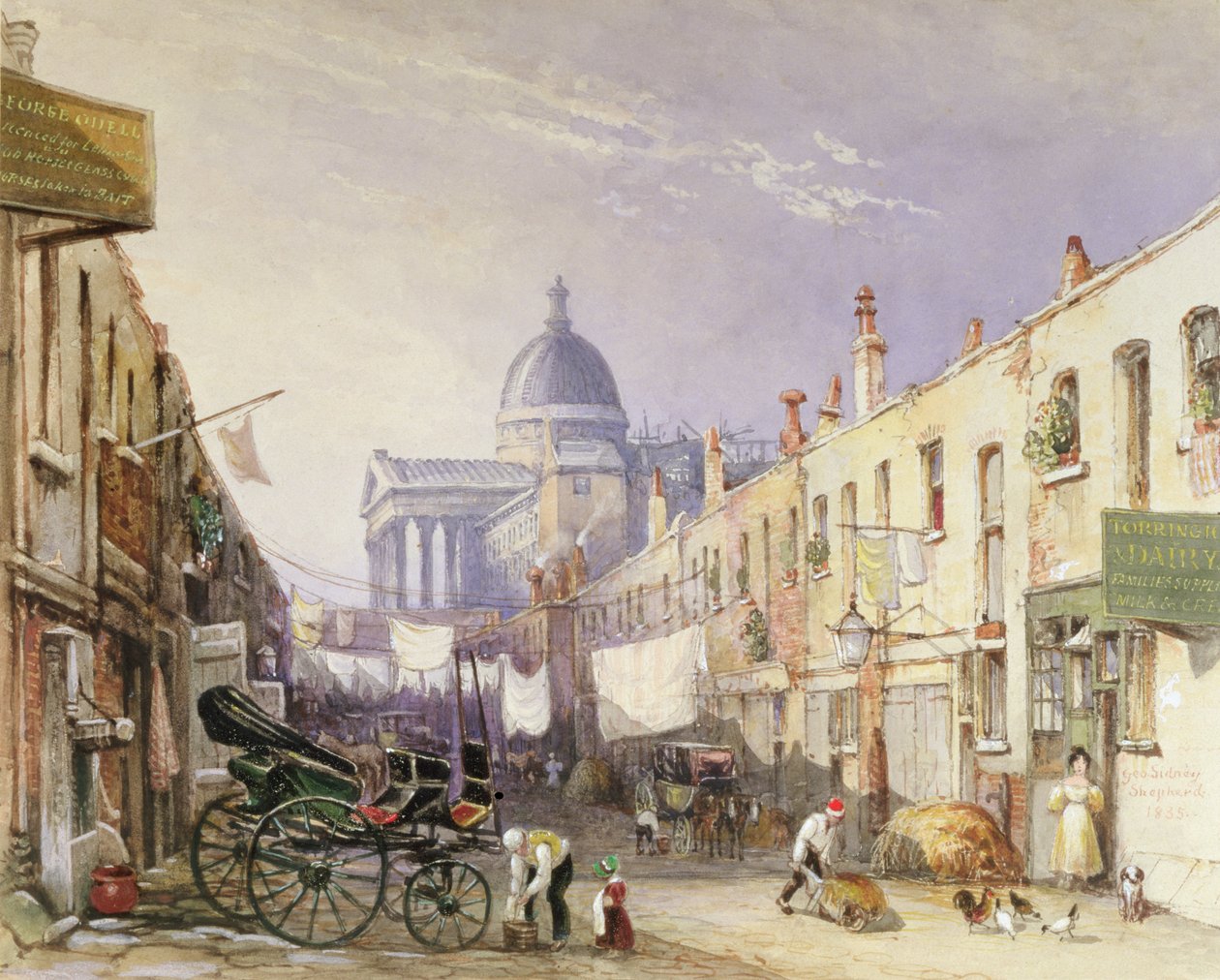 Universität London von Old Gower Muse, 1835 von George Shepherd