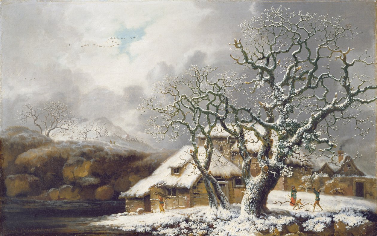 Eine Winterlandschaft, 1752 von George Smith