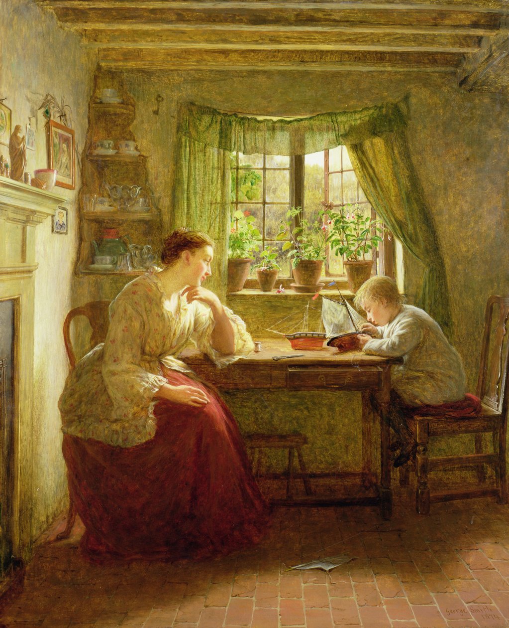 Nachdenken über die Zukunft, 1874 von George Smith