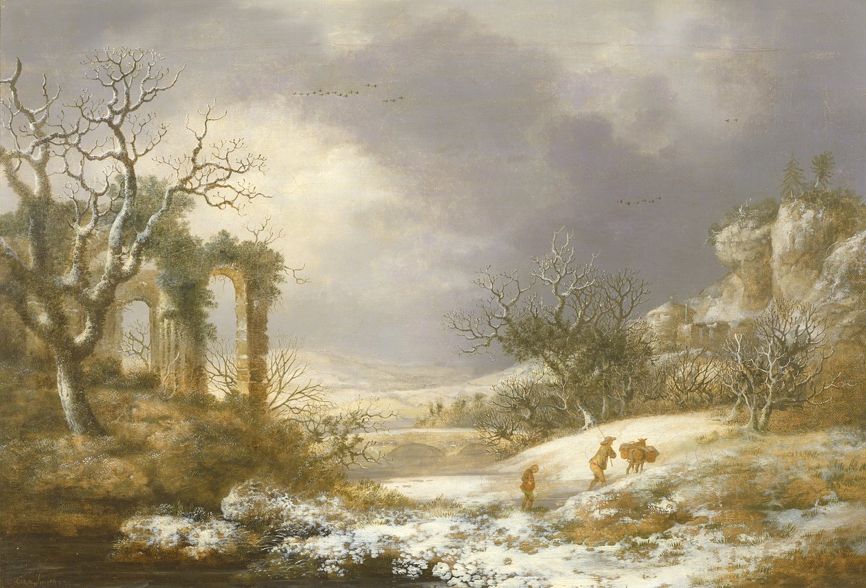 Winterlandschaft, ca. 1750-60 von George Smith