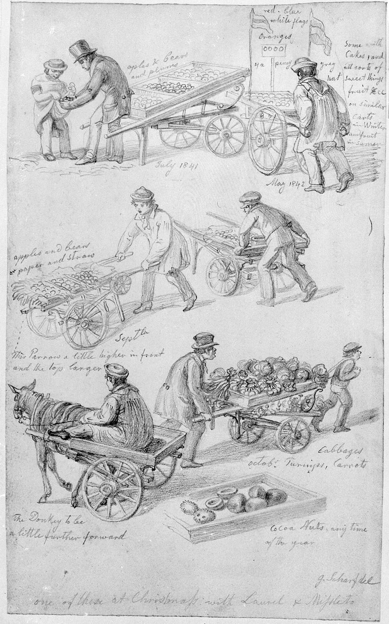 Straßenhändler, London von George Snr Scharf