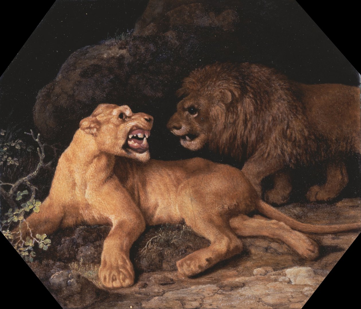 Löwe und Löwin von George Stubbs