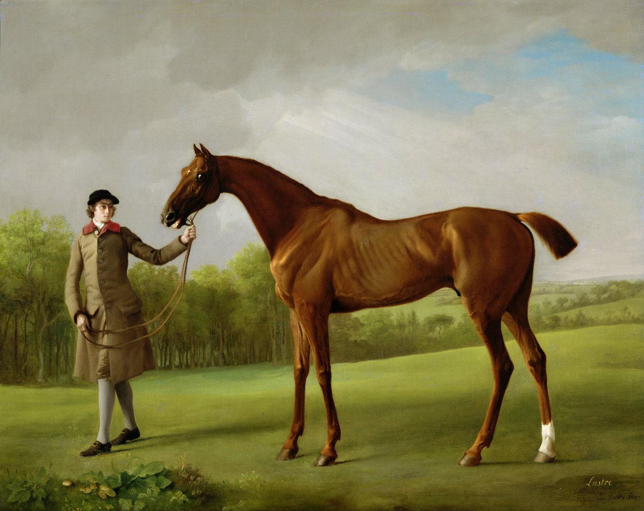 Lustre, gehalten von einem Stallburschen, um 1760-62 von George Stubbs