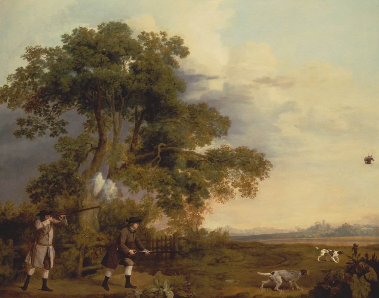Zwei Herren beim Schießen von George Stubbs
