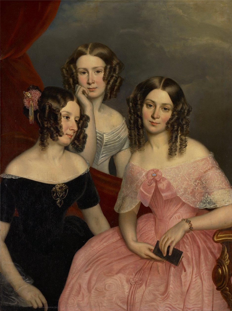 Die drei Robinson-Schwestern von George Theodore Berthon