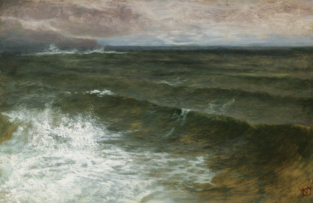 Lannacombe Bay, Start Point in der Ferne von George Vicat Cole