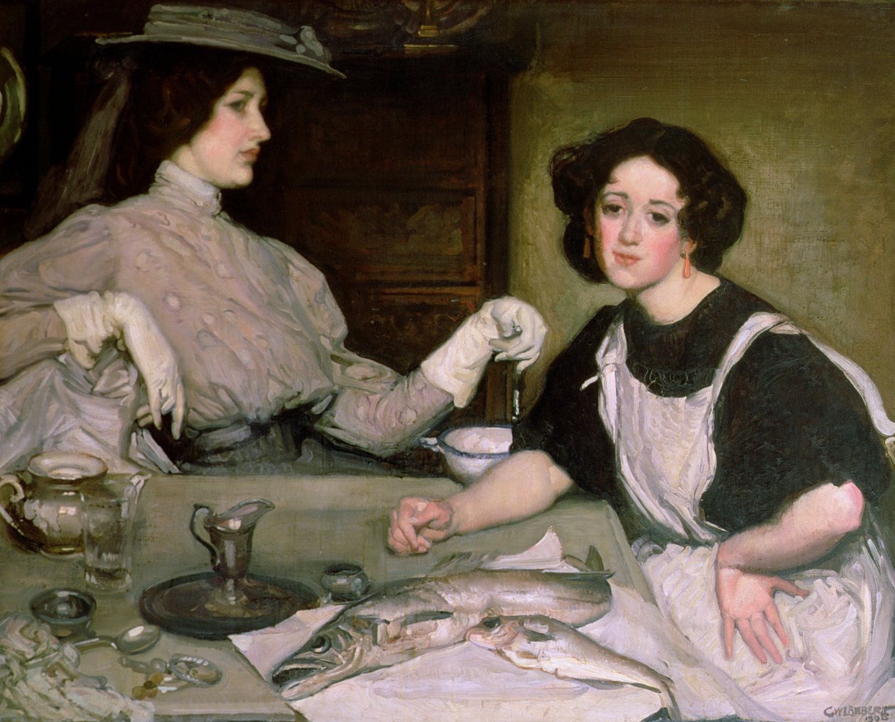 Lottie und die Dame von George Washington Lambert