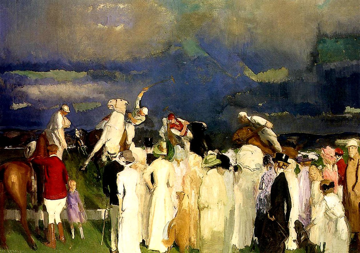 Ein Polospiel, 1910 von George Wesley Bellows