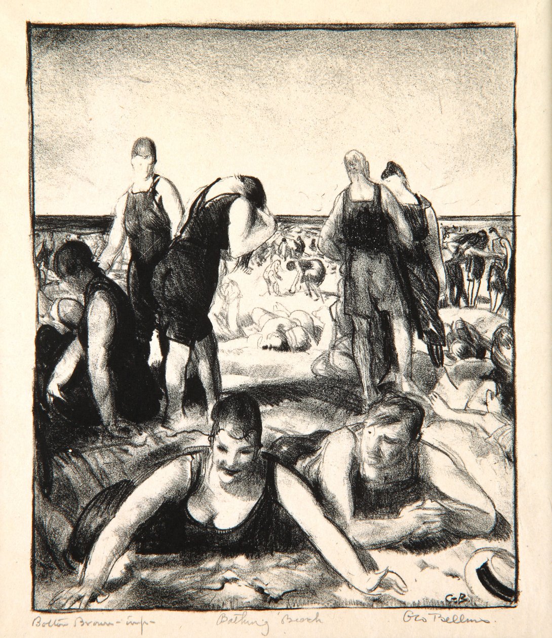 Badestrand, 1921 von George Wesley Bellows