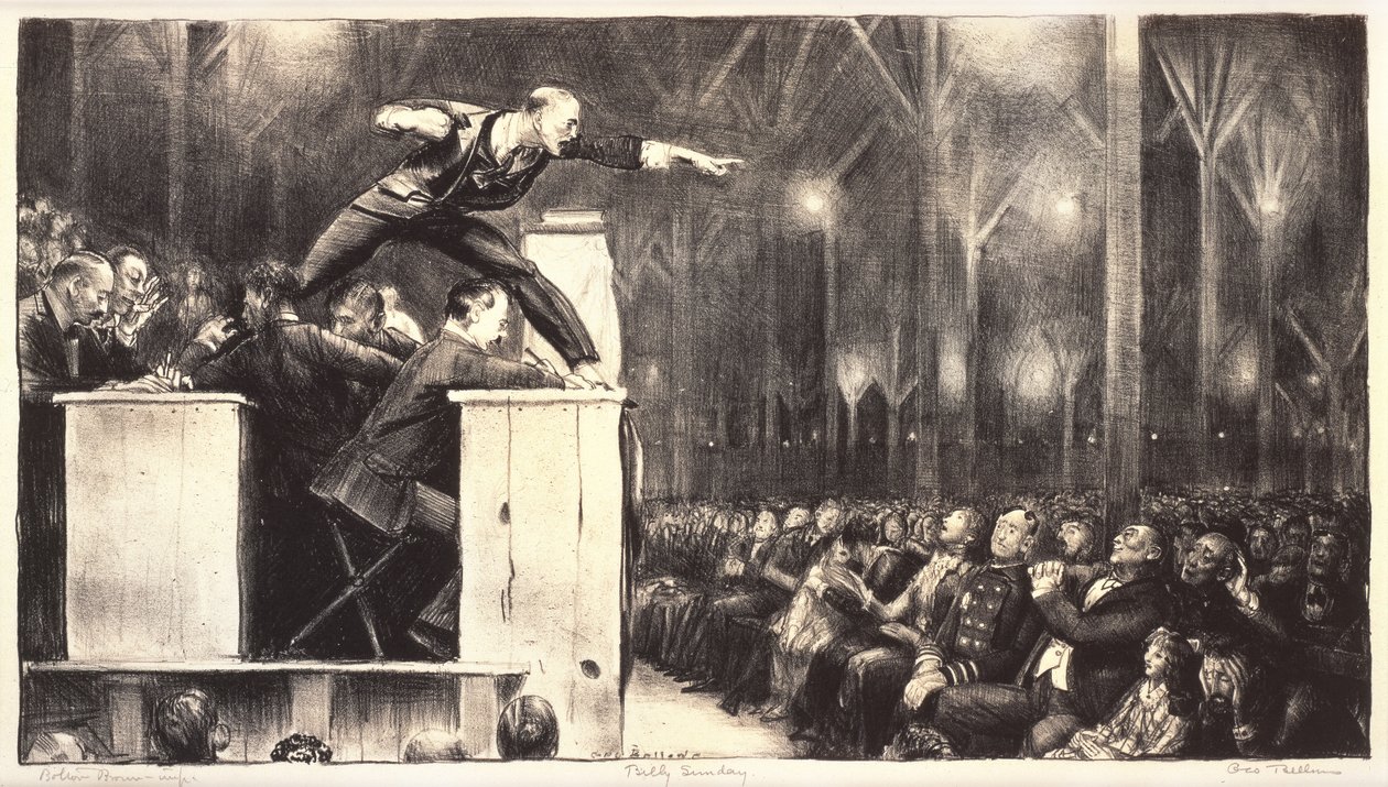 Billy Sunday, 1923 von George Wesley Bellows