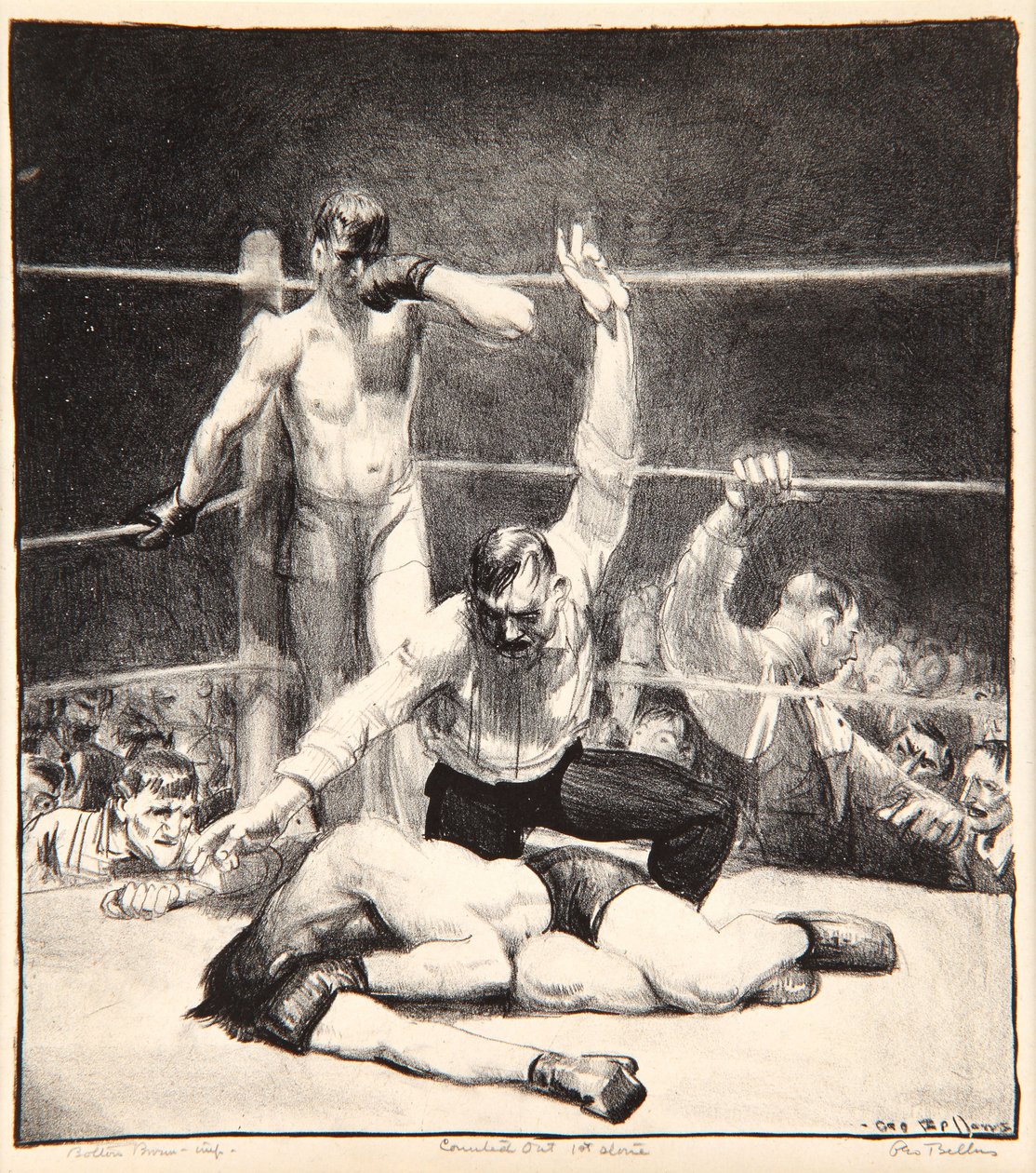 Ausgezählt, 1921 von George Wesley Bellows