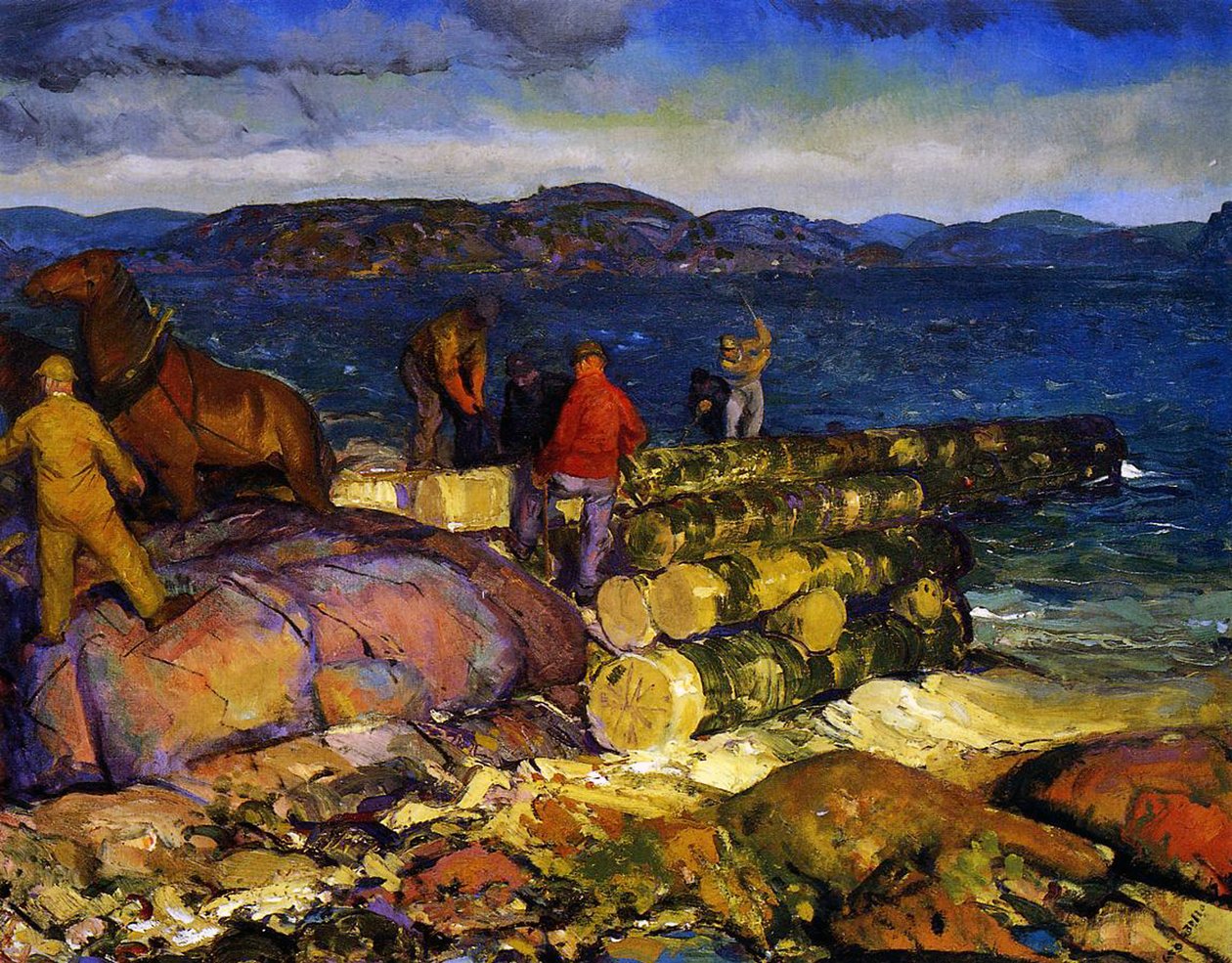 Dockarbeiter, 1925 von George Wesley Bellows
