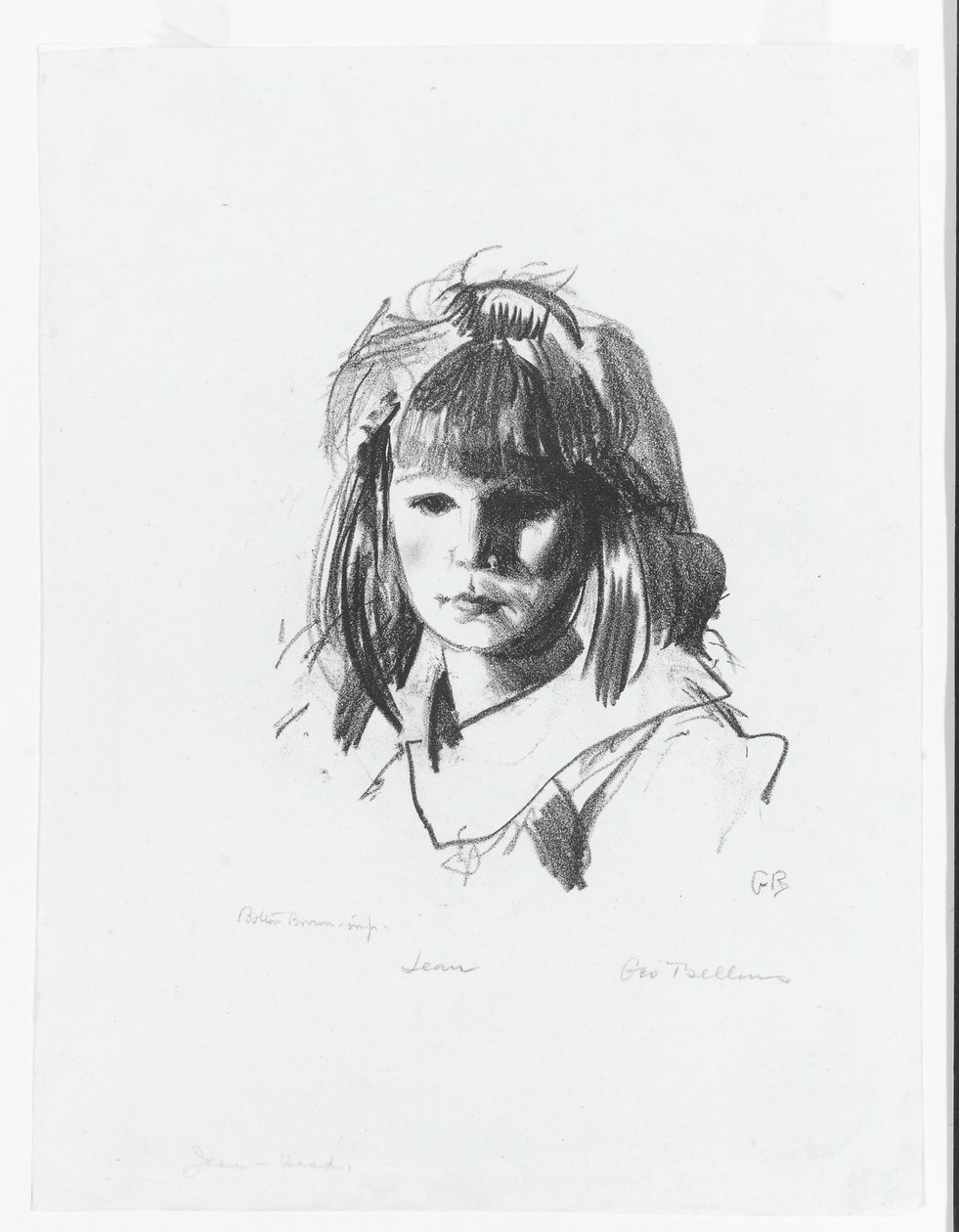 Jean 1921, Erster Stein von George Wesley Bellows