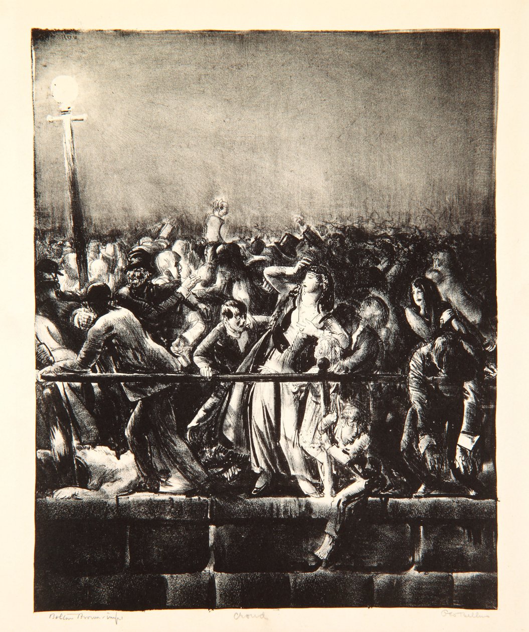 Die Menge, 1923 von George Wesley Bellows