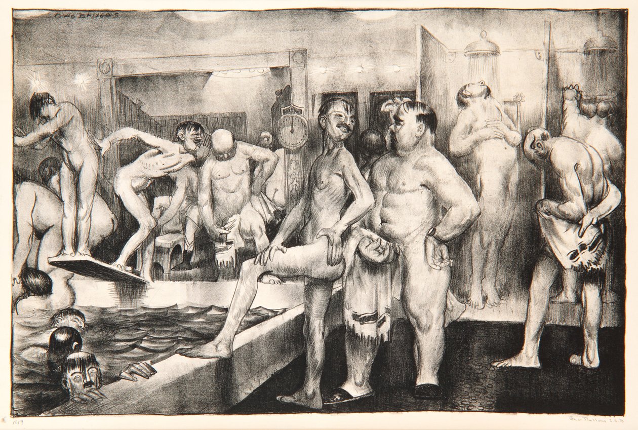 Die Dusche, 1917 von George Wesley Bellows