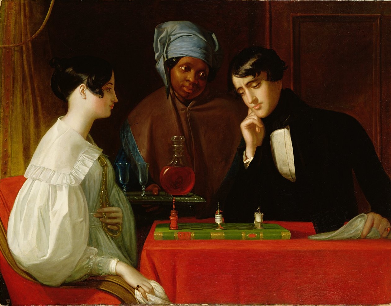 Die Schachspieler, ca. 1836 von George Whiting Flagg