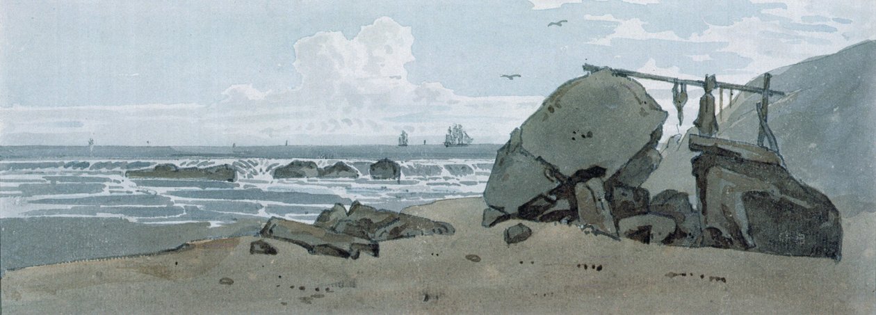 Küstenszene, Isle of Wight von George the Younger Barret