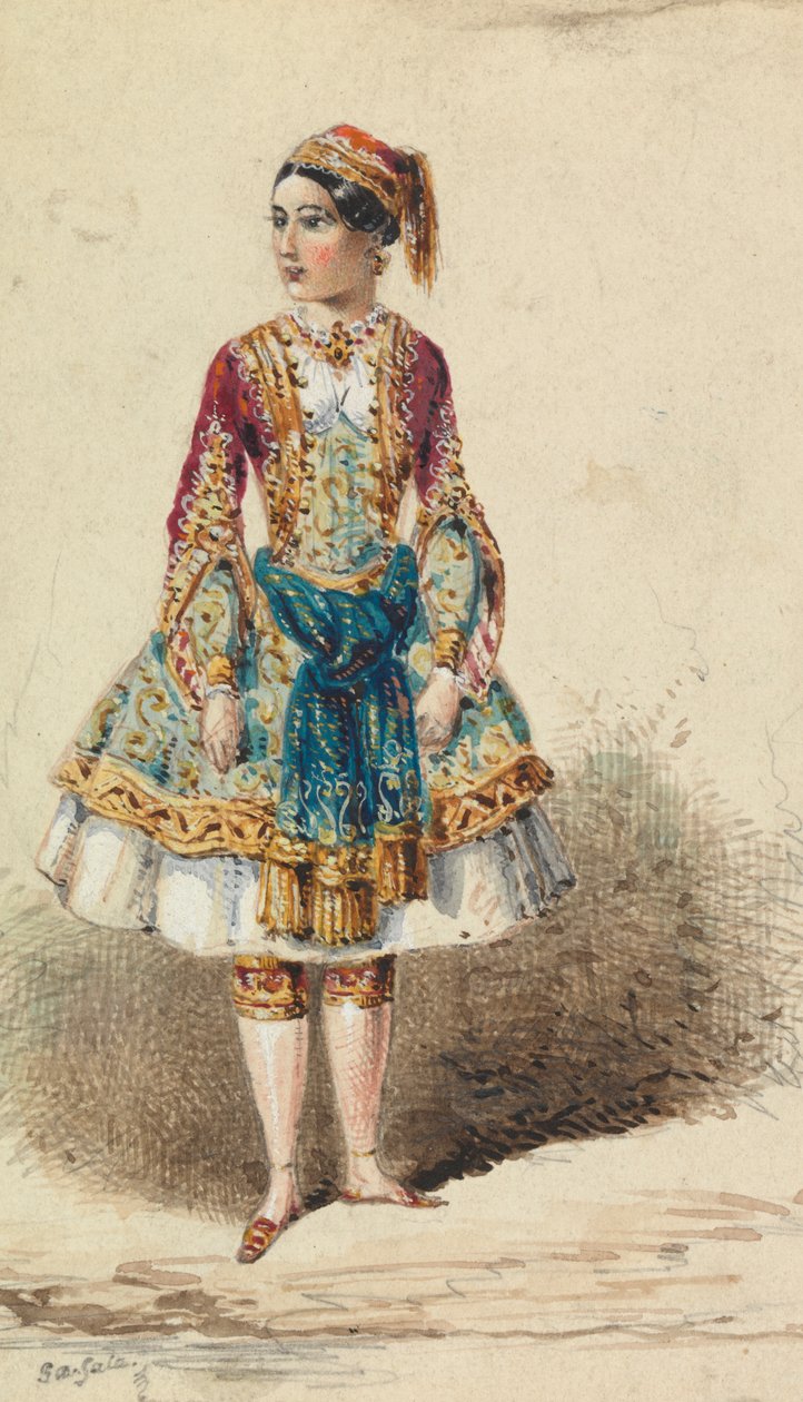 Mädchen in nahöstlicher Tracht von George Augustus Sala