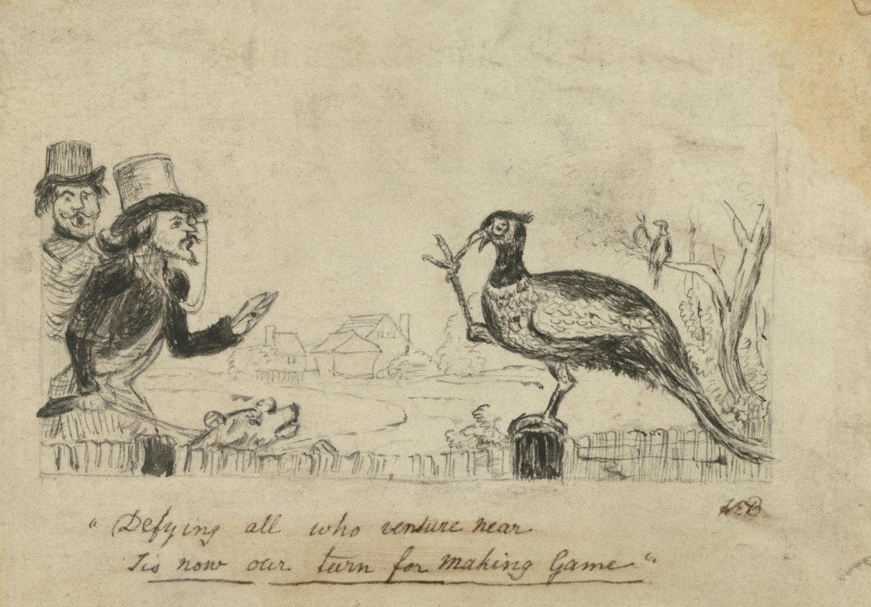 Fasan trotzt Jägern von George Augustus Sala