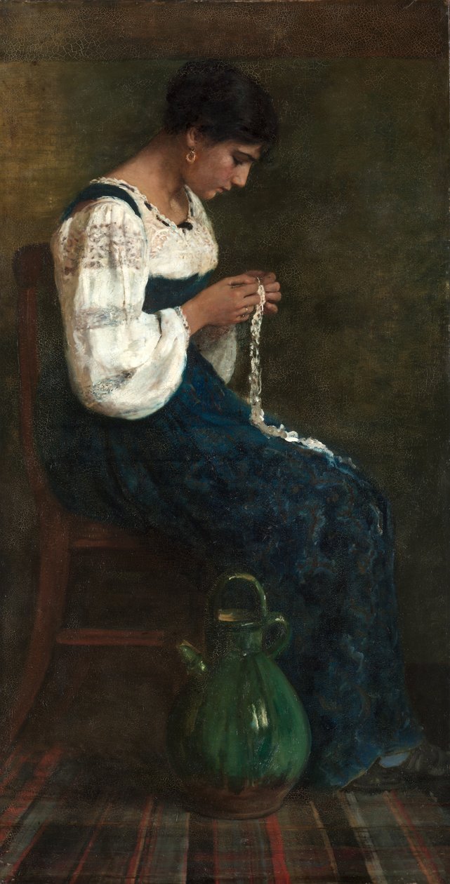 Capri-Spitzenmacherin von George B. Butler