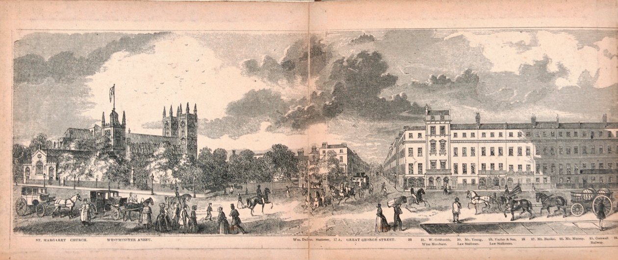 Panorama von London, 1849 von George C Leighton