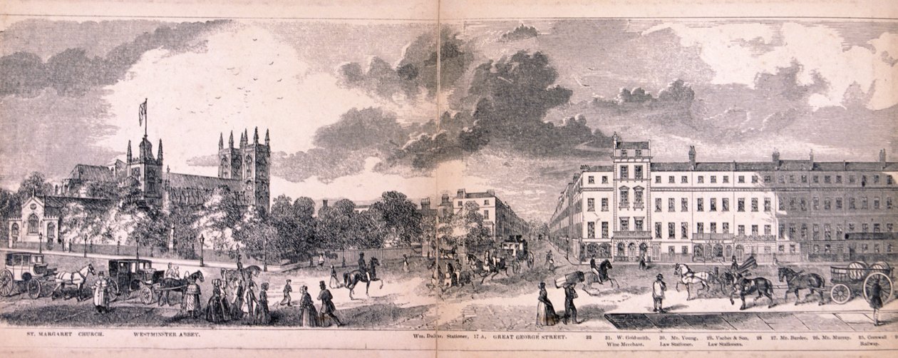 Panorama von London, 1849 von George C Leighton