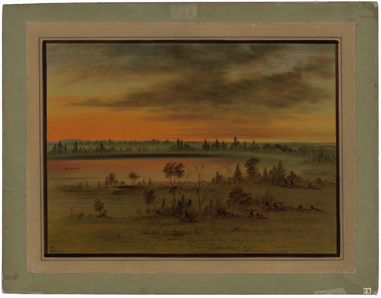 Eine Sioux-Kriegspartei von George Catlin