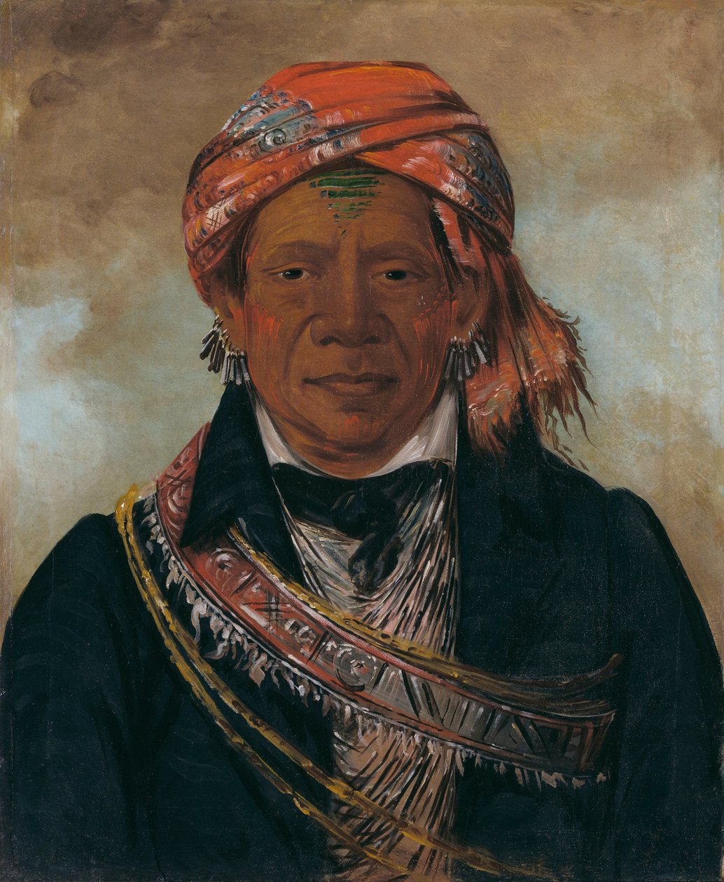 Bód-a-sin, Häuptling des Stammes von George Catlin