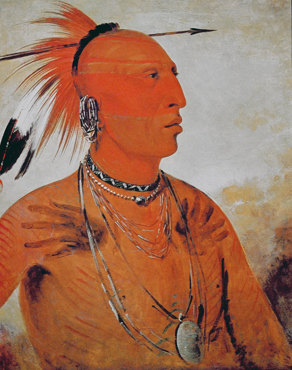 Tapferer Häuptling von George Catlin