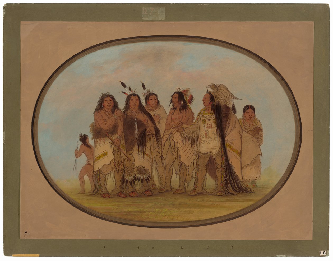 Hervorragende Crow-Indianer von George Catlin