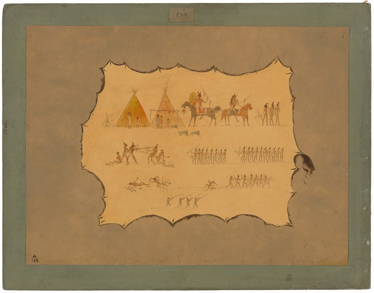 Faksimile eines Cheyenne-Mantels von George Catlin