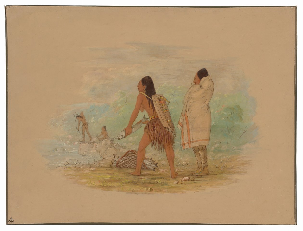 Flachkopf-Indianer von George Catlin