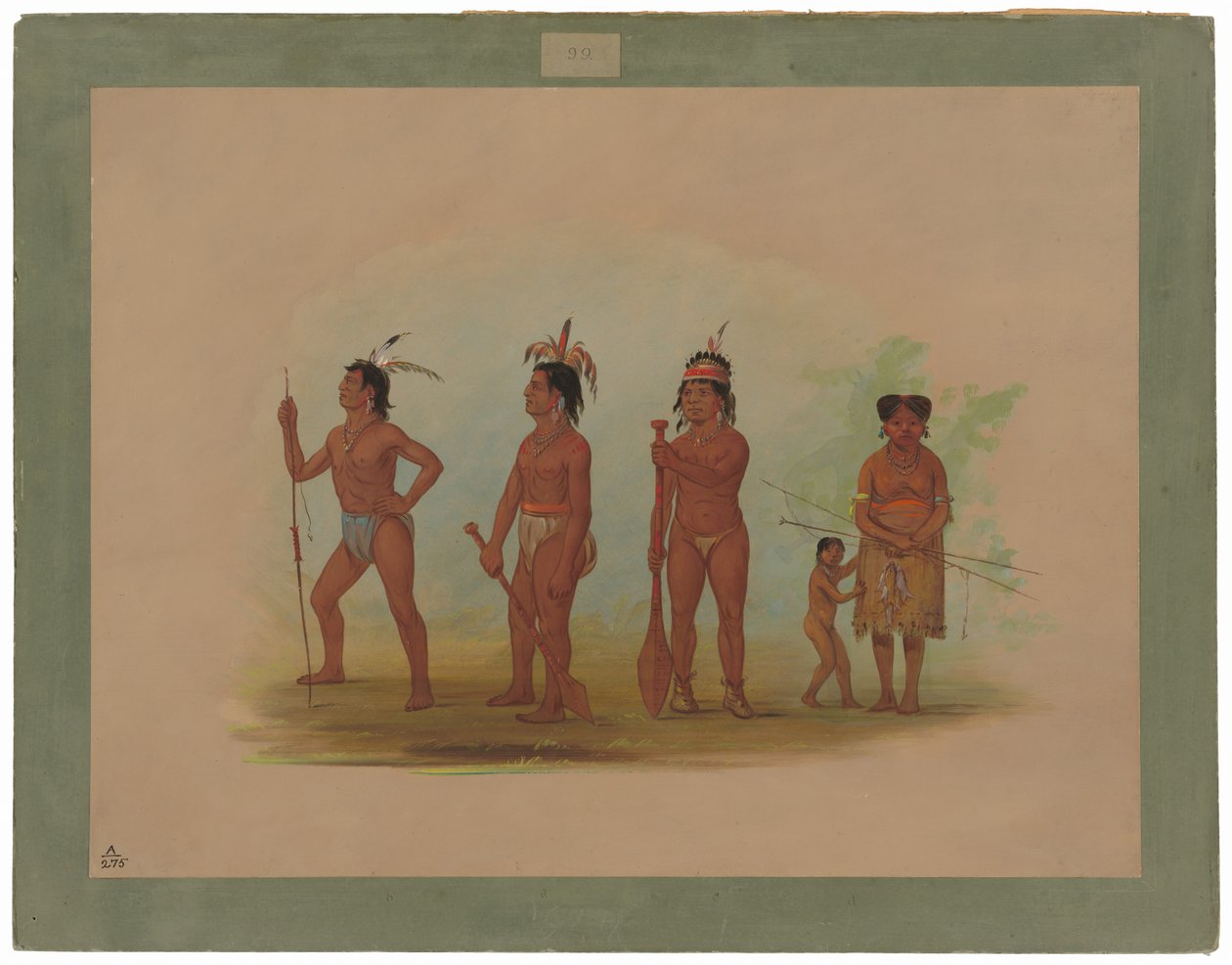Klatsop-Indianer von George Catlin