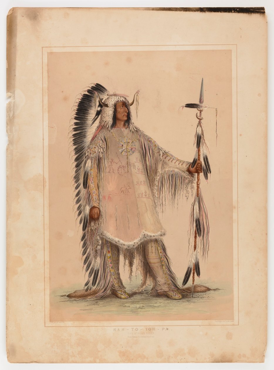 Mah-to-toh-pa, der Mandan-Häuptling von George Catlin