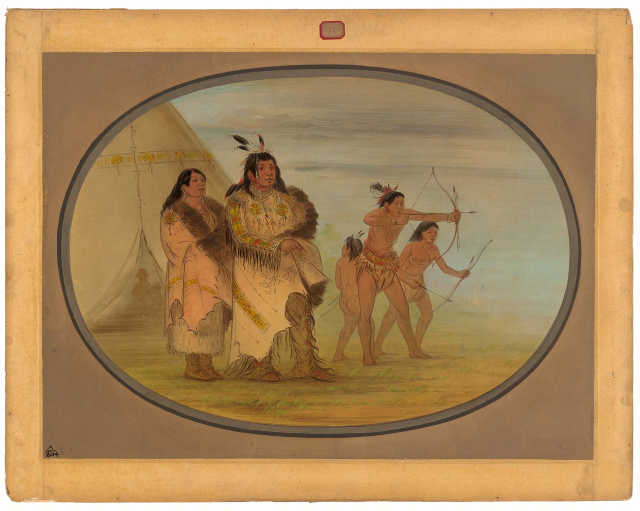 Ojibbeway-Indianer von George Catlin