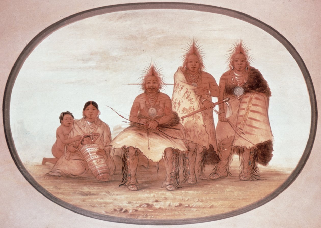 Pawnee-Krieger, ca. 1832 von George Catlin
