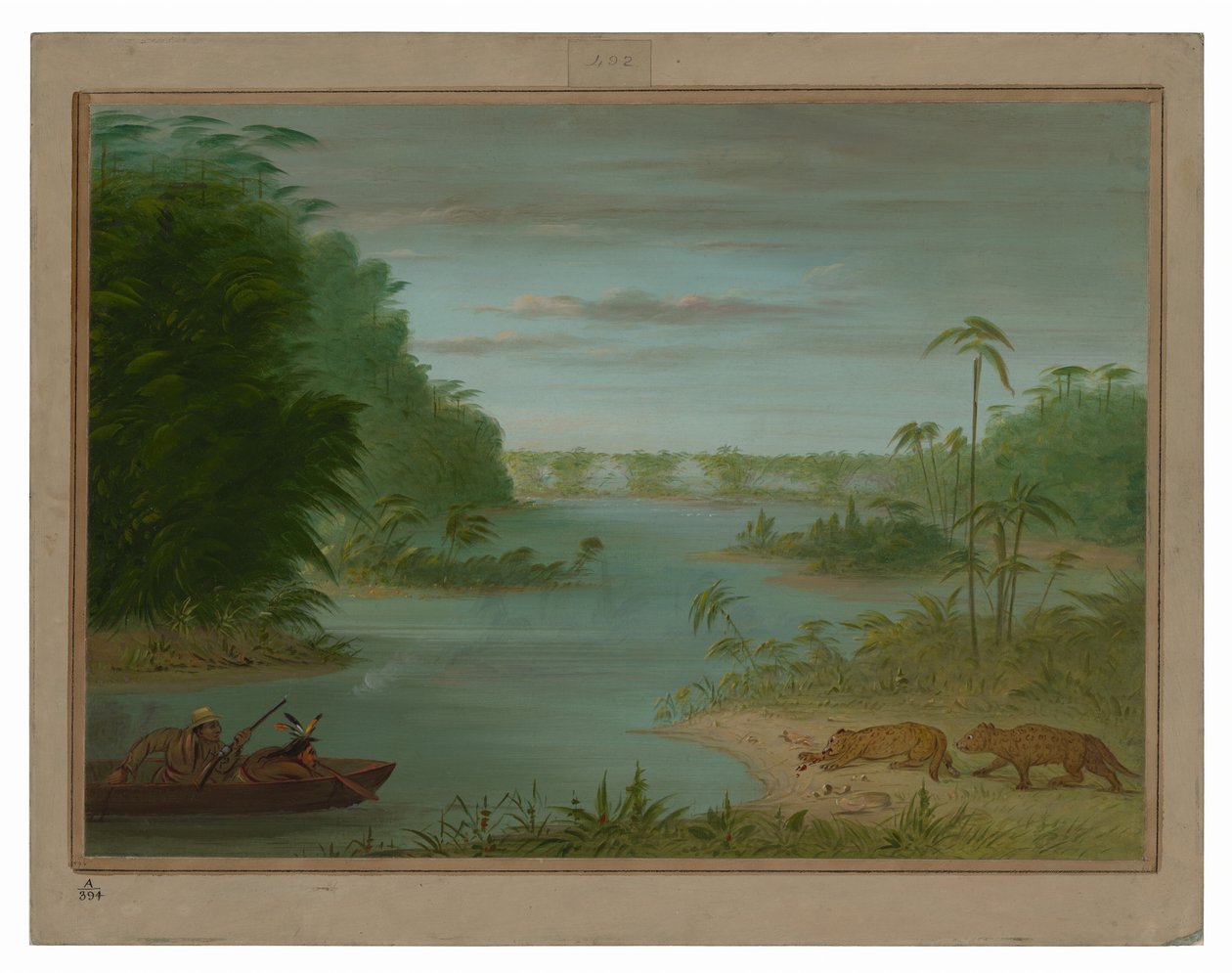 Pont de Palmiers und Tigerjagd von George Catlin